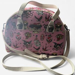 Pink Ed Hardy Shoulder Bag